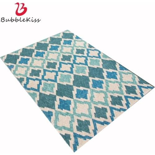 Bubble Kiss Green Geometric Pattern Decoration Living Room Carpet Modern Design Style Long Carpet Fashion Home Bedroom Area Rug