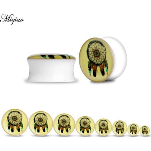 Miqiao 1 piece Acrylic auricle with apron body piercing jewelry ear expansion earrings ear plug