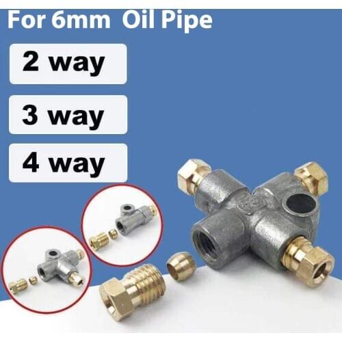 1PCS 2 3 4 Way M10X1 Junction Block /Oil Distributor/Separator Valve/Divider For CNC Machine/Centralized Lubrication System