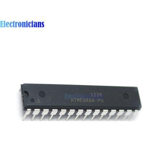 1pcs/lot ATMEGA8A-PU ATMEGA8A DIP-28 8-bit with 8K Bytes In-System Programmable Flash ATMEGA8 DIP Original In Stock