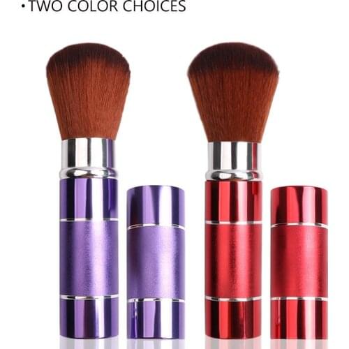 125*22mm Colorful Retractable Women Girls Gift Face Make Up Beauty Tool Foundation Blush Powder Cosmetic Kabuki Makeup Brush