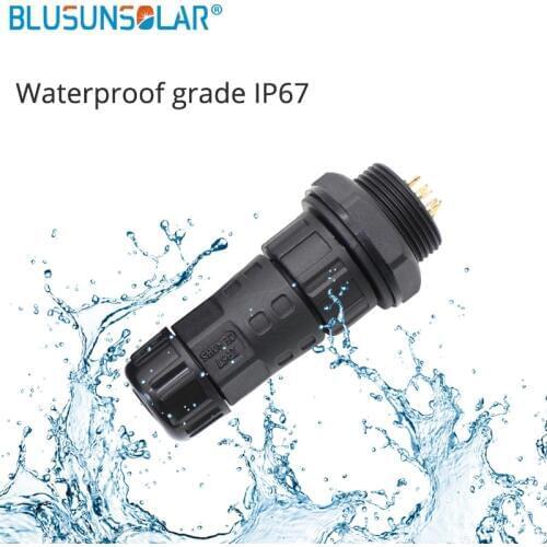 20 pcs/lot M20 high quality waterproof electrical connectors Wire To Female Panel Field Assembly 2 pin to 8 pin for choose