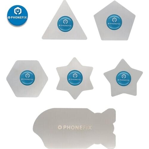 6 Kinds Phone LCD Screen Opening Tool Flexible Ultra Thin Stainless Steel Pry Spudger Disassemble Card for Iphone Xiaomi Repair