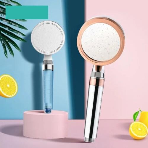 10cm Big Panel Filter Shower Head Summer Shower Water Saving High Pressure With Stop Switch Skin Care Rain Shower Head With Hose