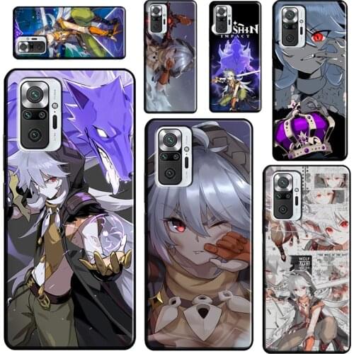 Razor Genshin Impact For Xiaomi Redmi Note 10 Pro Note 9 Pro 8T 9S Note 8 Pro Phone Case For Redmi 9 9C 9T 9A
