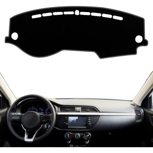 Car Dashboard Cover Mat For RU Kia Rio 4 Tuning K2 Xline 2017 2018 2019 2020 2021 Anti-UV Pad Dashmat Sunshade Dash Board Carpet