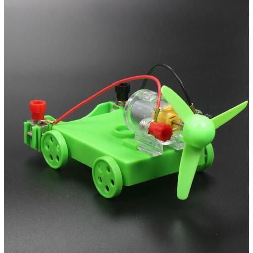 Kids Early Educational DIY Assembly Electric Car Wind Power Physics Experiment Learning Science Experiment Student Education Toy