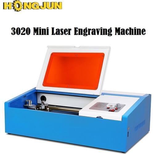 HONGJUN Hot sale 3020 50w mini CO2 laser engraving machine with factory directly price