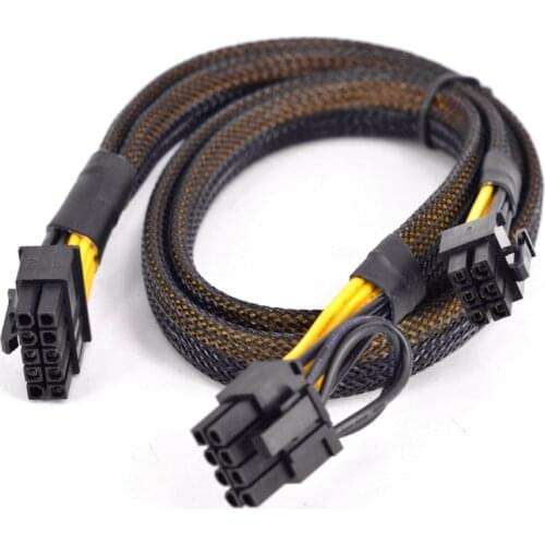 For HP ProLiant DL360 G6 G7 PCI Express Graphics Card Power Supply Cable 10 Pin to 2 Ports 6+2 Pin 8 Pin GPU Sleeve Flat cable