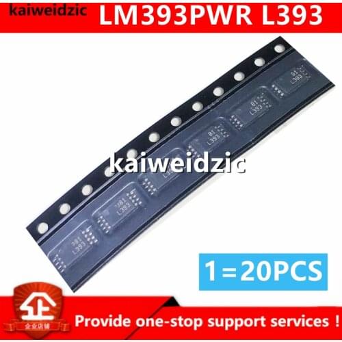 Kaiweikdic New imported original LM393PWR Screen printin L393 LM393 Dual-channel differential comparator chip