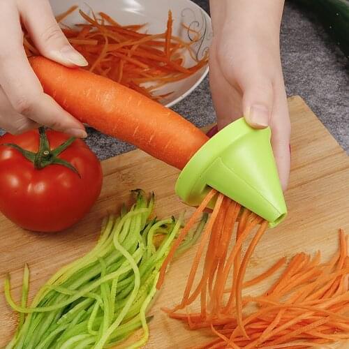 Kitchen Tools Vegetable Fruit Multi-function Spiral Shredder Peeler Manual Potato Carrot Radish Rotating Shredder Grater Tool
