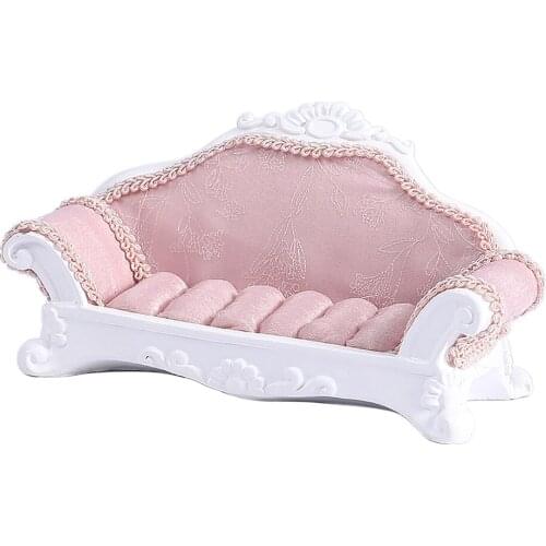Lovely Organizer Holder Display Stand Mini Couch Chair Holder Pink
