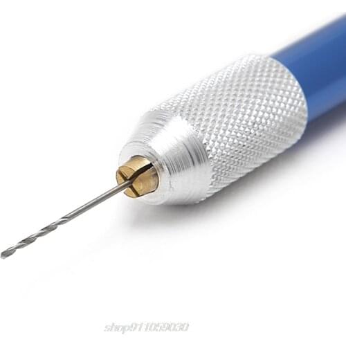 21 Pcs Mini Twist Drill Bits Set Index 61-80 w/Aluminum Hand Drill For Hobby N19 20 Dropshipping