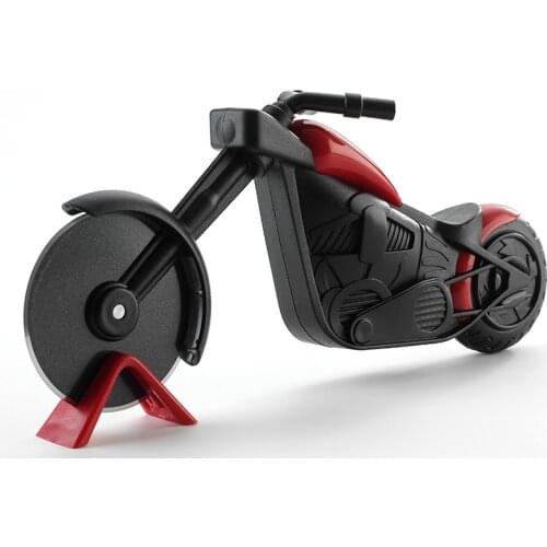 Stainless Steel Motorcycle Pizza Cutter Knife Cake Tools Pizza Wheels Scissors Ideal for Pizza, Pies, Waffles Kitchen Accessory