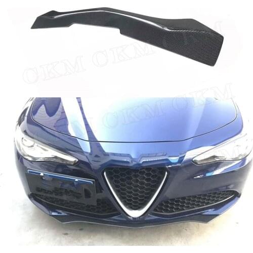 Carbon Fiber Front Bumper Lip Spoiler Chin Guard for Alfa Romeo Giulia Sedan 2015 2016 2017 2018 Car styling