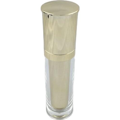 50ml shiny mirror gold acrylic/plastic bottle for lotion/emulsion/serum/foundation/skin care container pump bottle