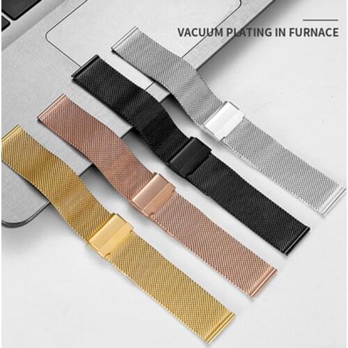 Quick Release PINS Mesh Watch Band for Seiko for DW Watch Strap 16 18 20 22 mm Men Women Steel Watch Strap Tools