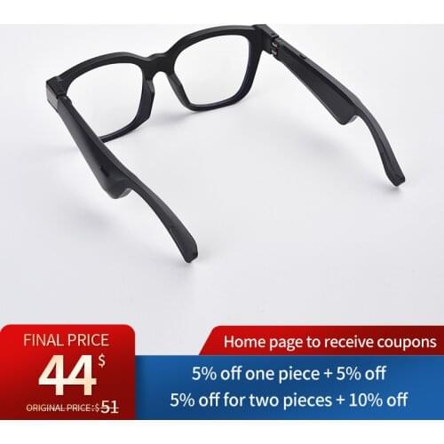 Smart Bluetooth Glasses Hearing Aid Headphones In-ear Music Call Sports Sun Sunglasses Male and Female Drivers Cycling Driving