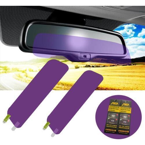 1 Pcs Universal Car Interior Rear View Mirror Reversing Blocking Anti-glare Film Nano Protector For Car Sticker Accessories