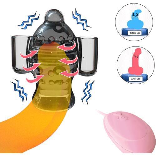 Powerful Men Glans Vibration Trainer Penis Vibrator Male Masturbator Delay Lasting Sex Product Stimulator Adult Sex Toys for Men