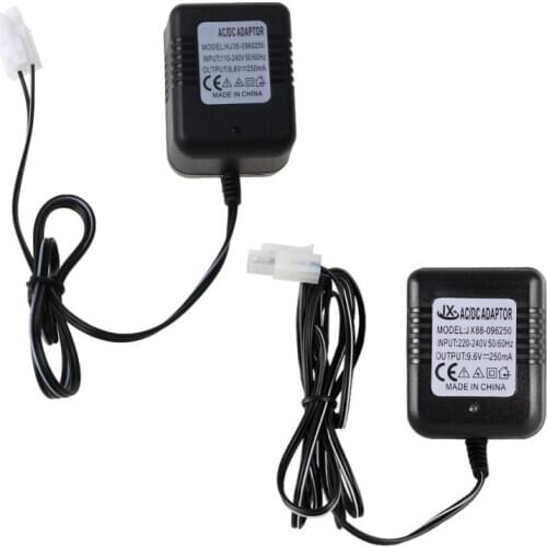 Rechargeable Battery Charger Ni-Cd Ni-MH Batteries Pack KET-2P Plug Adapter 9.6V 250mA Output RC Toy