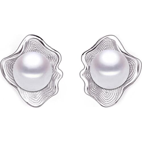 Cultured Pearl Earrings For Women,925 Sterling Silver Earrings Jewelry,freshwater Natural Pearl Clip Earrings Wedding Gift