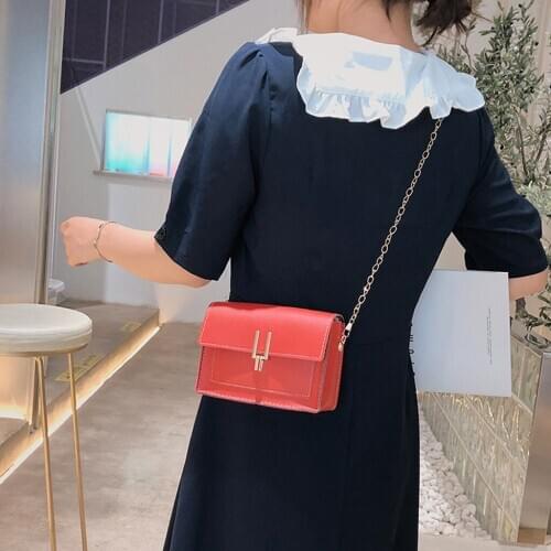 Women Shoulder Bags 2020 Summer New Korean Version of the Messenger Bag Handbag Simple Chain Wild Solid Color Wild Shoulder Bag