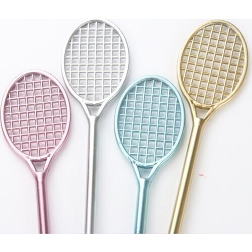 1 PCs Creative Stationery Office Supplies Cute Badminton Racket Shape Neutral Socket Pen South Korea Stationery for School Tool