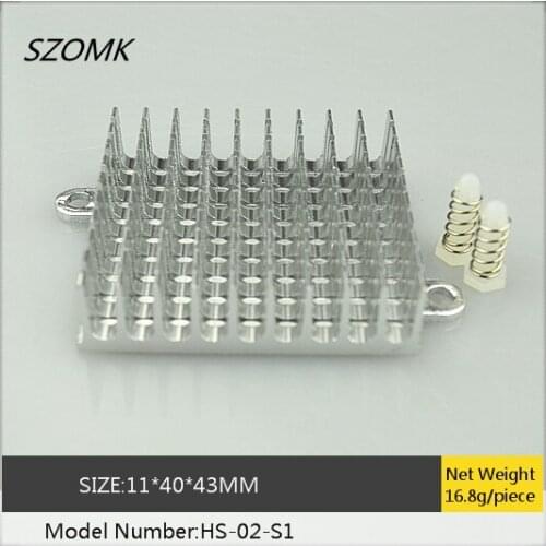 10 pcs a lot good quality electronics heat sink 11*40*43mm aluminum heatsink for electronic products