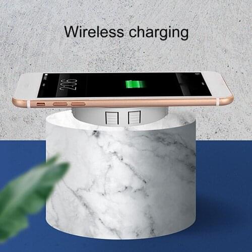 10W Embedded Table Desktop Qi Wireless 8MM Fast Charging Charger for Home Office