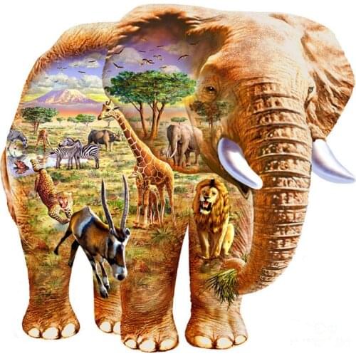 3D/5D Diy Daimond Painting Animals Elephant Full Square Rhinestones Cross stitch Home decoration Embroidery Wall Stick Gifts