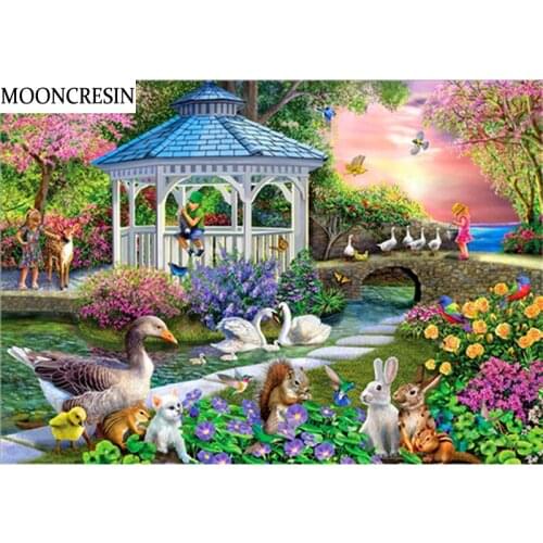 5D Diamond Painting Scenery Beautiful Full Square Needlework Cross Stitch Kits Diy Diamond Embroidery Mosaic Art Decoration Home