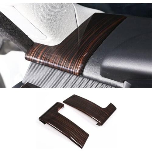 Red Ash Wood ABS Plastic Side Dashbord Decoration Cover Trim For Land Rover Range Rover Sport 2014-2019 Car Accessories