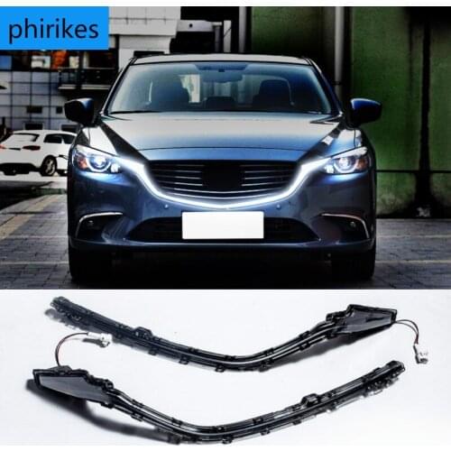 For Mazda 6 Atenza 2016 2017 2018 Grille DRL Outline LED Width Light DRL Signal Light Fog Lamp Daytime Running light