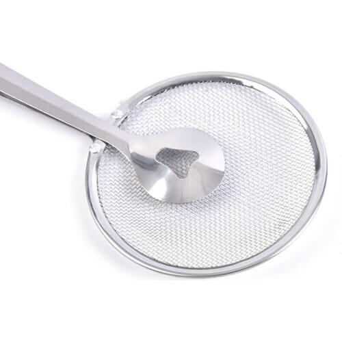 1PC Stainless Steel Fried Food Filter Scoop Food Clip and Screen Kitchen Tool