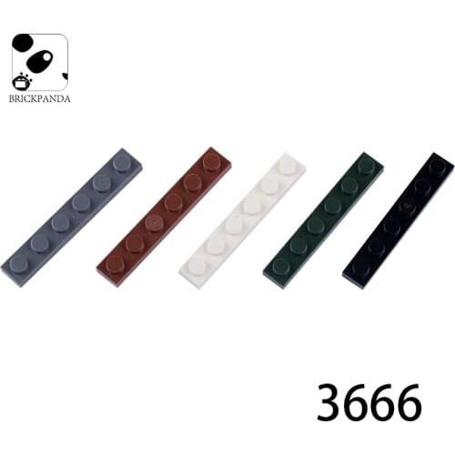 City 1x6 Dots Baseplate Building Blocks Compatible with 3666 Classic Plate MOC Bricks Accessories Educational Toys for Children