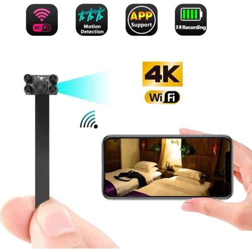 HD 4K DIY Portable WiFi IP Mini Camera P2P Wireless Micro webcam Camcorder Video Recorder Night vision Remote View support128g