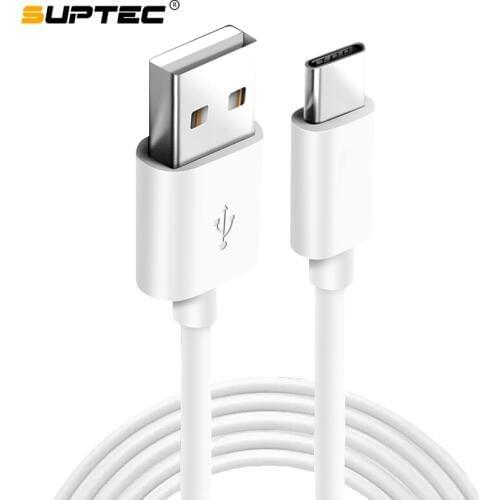 SUPTEC USB Type C Cable for Samsung S9 S8 Fast Data Sync USB-C Charging Wire Phone USB Charger Cord For Xiaomi Mi9 Redmi Note 7