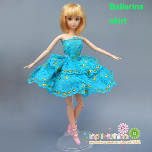1piece free shipping quality mini short dress for joints barbie doll