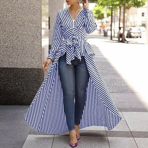 Fashion Women Striped Long Sleeve T Shirt Dress Elegant High waist Tunic Slim Dress Ladies Dames Streetwear