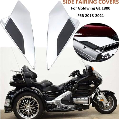 Motorcycle Side Fairing Covers Decorative Trims For Honda Gold Wing GL 1800 GL1800 F6B 2018 2019 2020 2021 Chrome Accessories