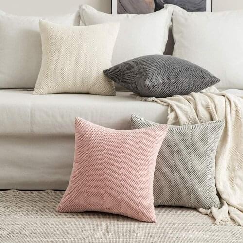 Velvet Cushion Cover 45x45cm Pillow Cover For Sofa Living Room Cozy Decorative Pillows Nordic Home Decor Housse De Coussin