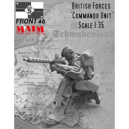 Unpainted Kit 1/35 modern British soldier figure Historical Resin kit miniature model