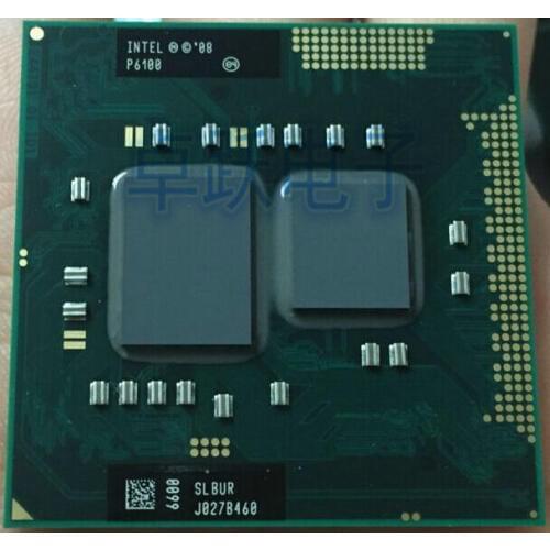 Original INTEL CPU P6100 SLBUR 2.0G/1M 100% HM55 PM55 QM55 chips original IC processor laptop