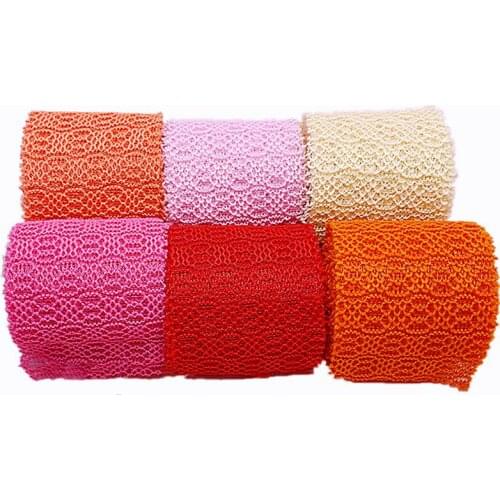 7cm/20m wool yarn belt DIY manual cloth art bow headdress hair bow material cloth hollow clothing accessories