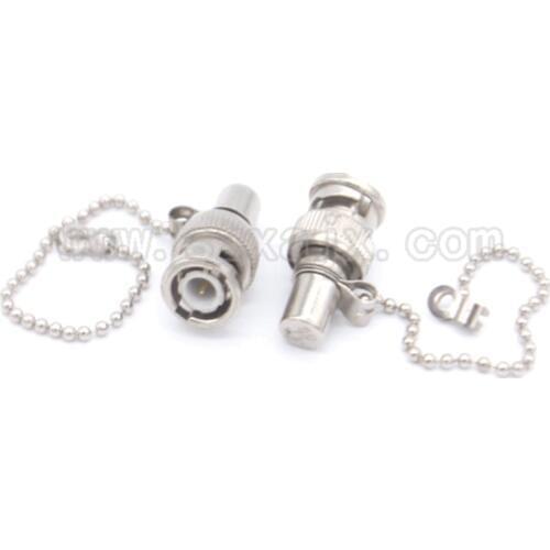 1PCS RF Connector BNC male Dummy load connector 50ohm terminals+Dust cap Free shipping