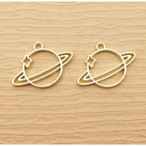 10pcs spaceman and rocket charm earth charm for jewelry making earring pendant fashion bracelet charm saturn pendant