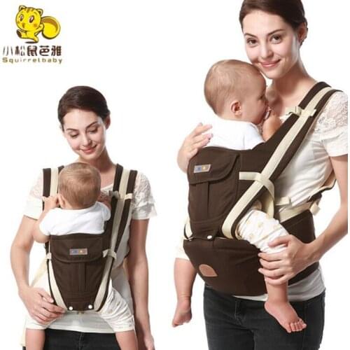 8 in 1 Ergonomic Baby Carrier sling 2017 Breathable baby kangaroo hipseat backpacks carriers removeable backpack sling