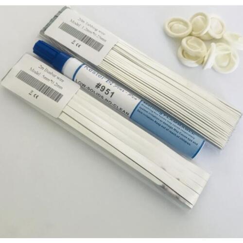 DIY Solar cell tabbing wire 10m & Bus bar wire 2m & Flux pen & 10pcs Finger coats for solar panel connect soldering PV ribbon