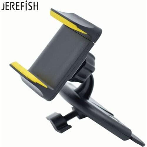 JEREFISH Universal CD Slot Phone Holder for Car Ideal for iPhone X Car Mount Stand Smartphones up to 6" CD Slot Car Phone Holder